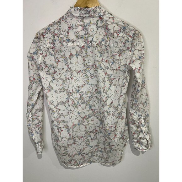 FRANK & EILEEN Frank Multicolor Floral Button-down Long-sleeve Shirt Top XXS - Picture 3 of 3